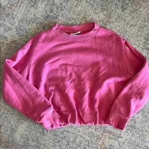 Pink Women's Cropped Sweatshirt